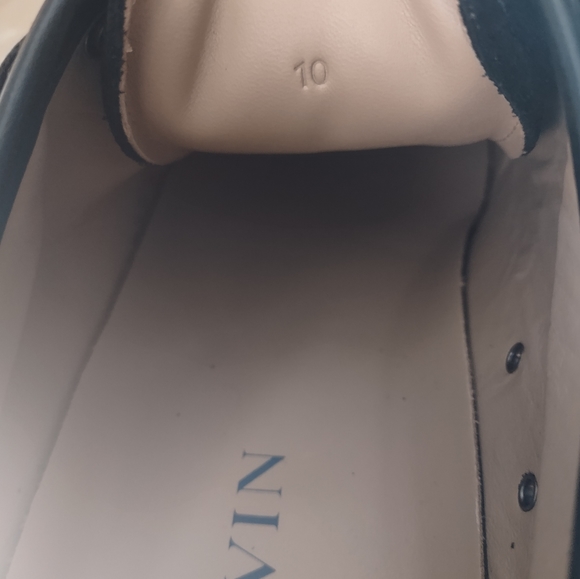 Lanvin Men's Sneakers, DBB1 Suede & Black Patent Leather - Picture 13 of 16